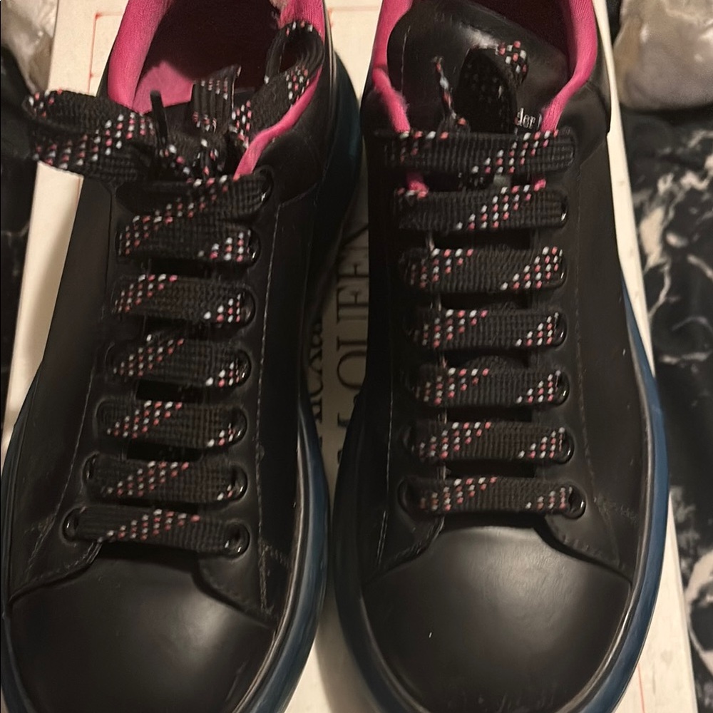 Black and Pink Sneakers